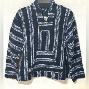 Baja Joe Pullover Navy & White Women's Hoodie Mediim